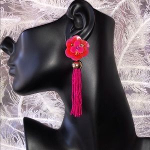 Kate Spade earrings rosy posey tassel